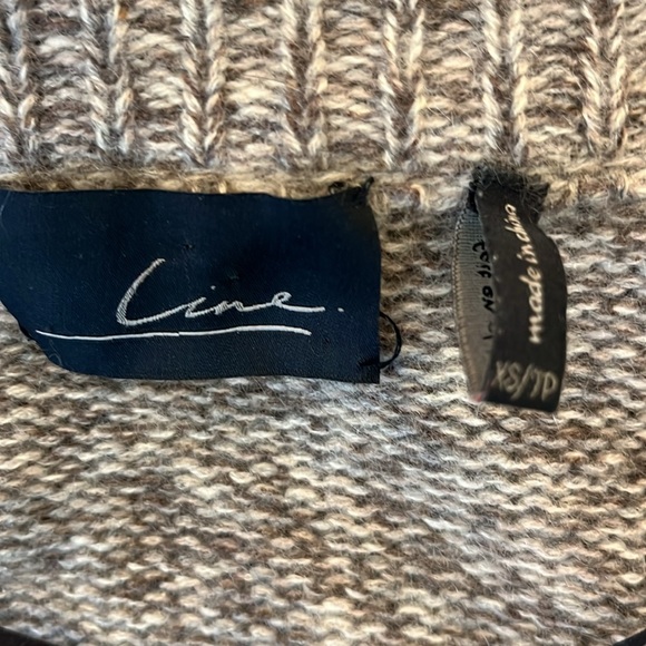 VGUC Line the Label long 100% cashmere open front brown long sleeve cardigan - Picture 8 of 10